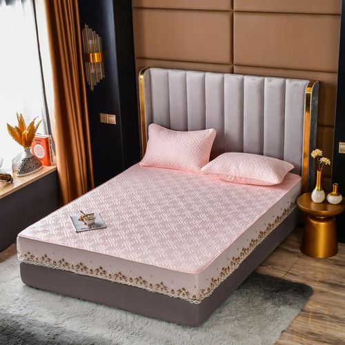 纯棉蕾丝花边床笠单件床罩加厚夹棉席梦思保护套防滑固定床垫套罩