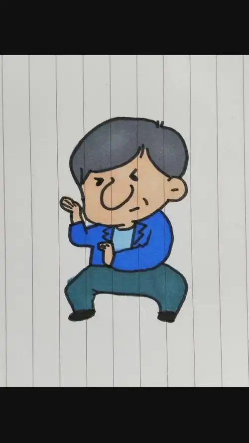 卡通版成龙你们猜到了吗画画 卡通画 拜个年 简笔画 手帐-度小视