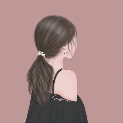 超美手绘女生背影头像3快来挑一个适合你的