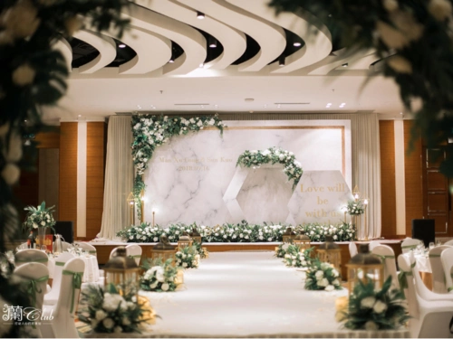 中式风格室内婚礼现场布置图片9