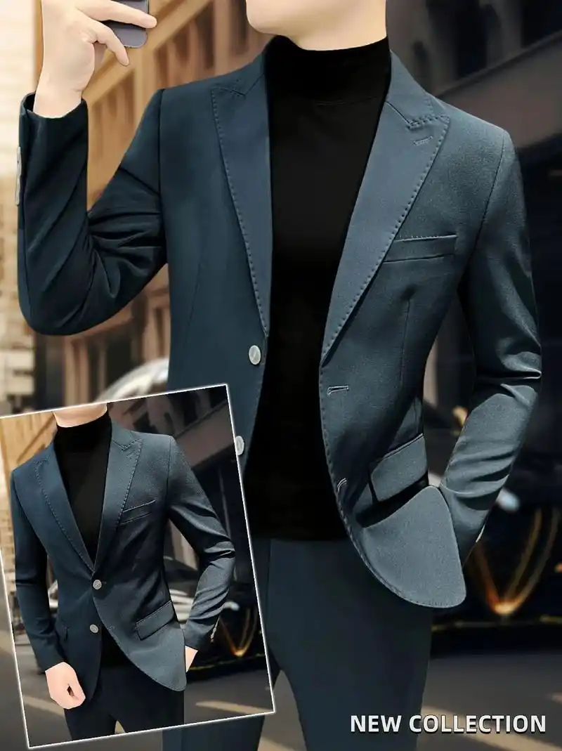 实在太!帅!啦! 型男们,这款气质休闲西服简直帅出新高度!