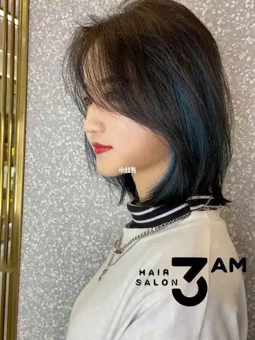 最新短发光线染挑染效果绝绝子