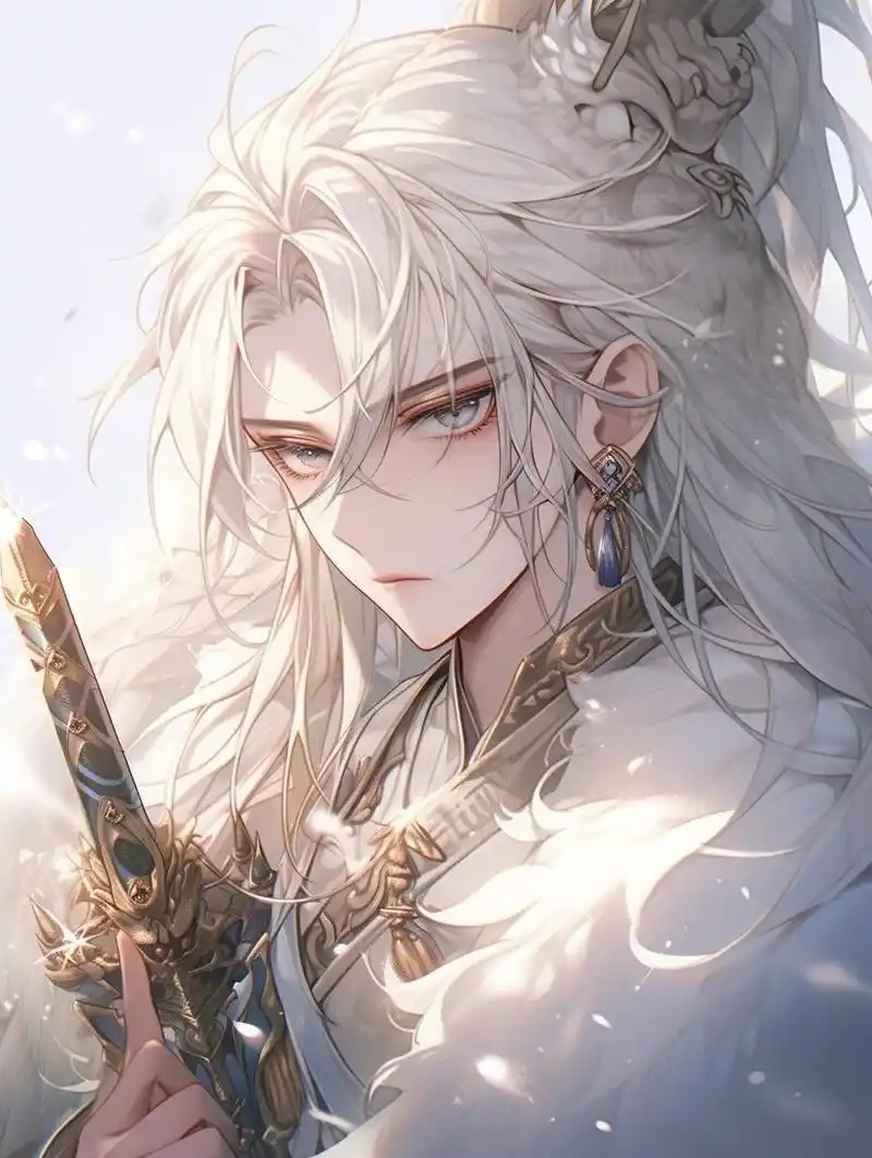 执剑少年 | 古风动漫男生头像壁纸插画素材