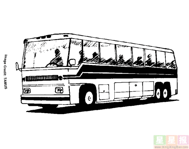 大巴车简笔画简单 简笔画图片大全-普车都