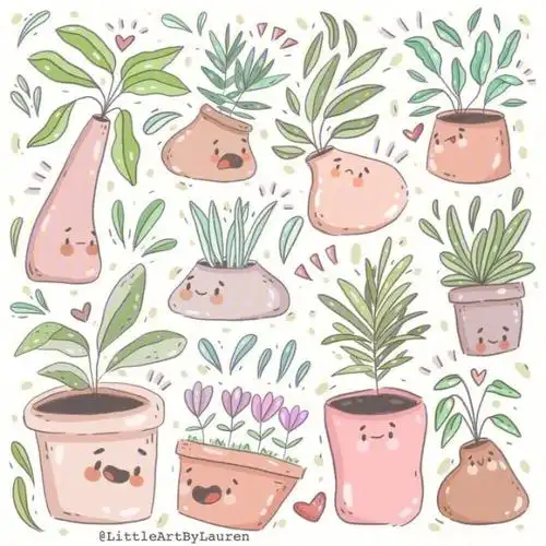 可爱的手绘素材