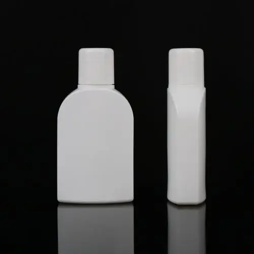 100ml妇科洗液瓶 pe小容量消毒剂瓶 扁形清洁剂瓶 颜色形状可定制