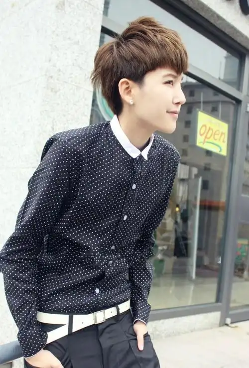 林弯弯这个发型三视图 急