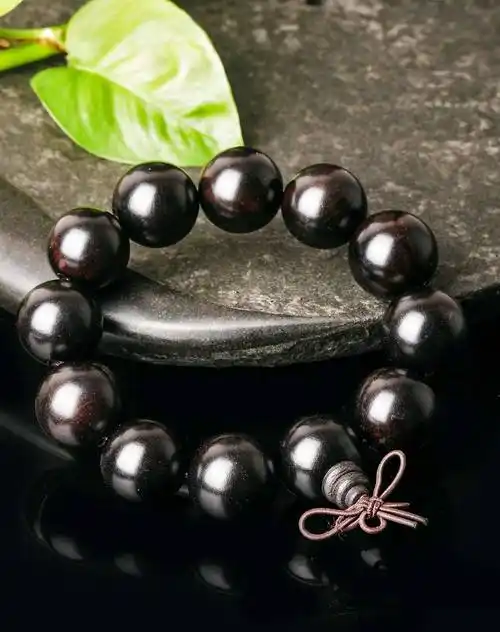 天然黑檀20cm手串