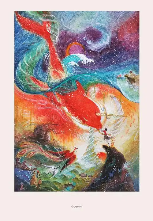 大鱼海棠海报临摹