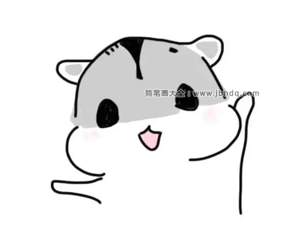 画一只呆萌的小猫咪--简笔画大全猫简笔画 呆萌可爱