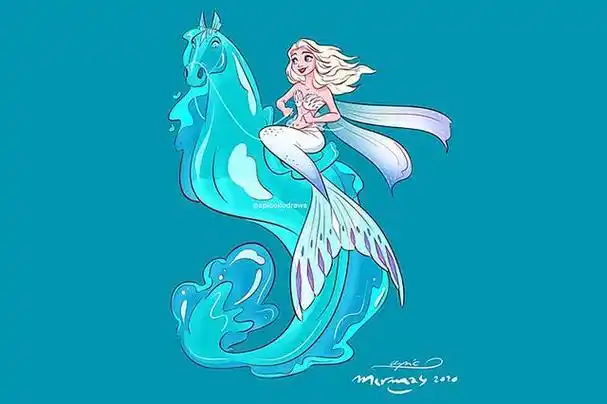 迪士尼公主变美人鱼,谁的鱼尾巴最美?睡美人的人鱼姬艳压全场!