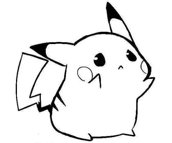 比卡丘简笔画 皮卡丘简笔画最萌