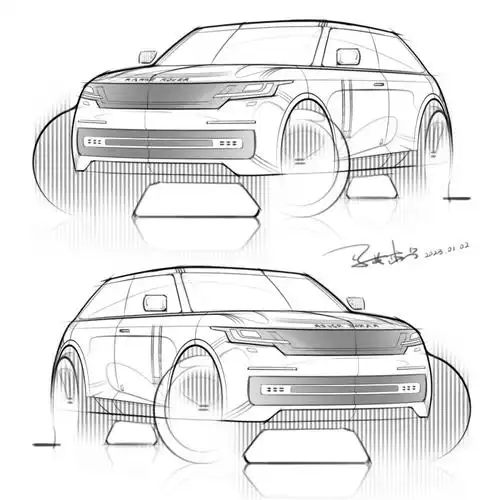 今天画的路虎揽胜