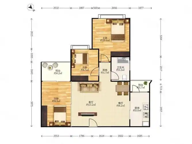 蓝湾半岛 面朝公园 高层南向2房