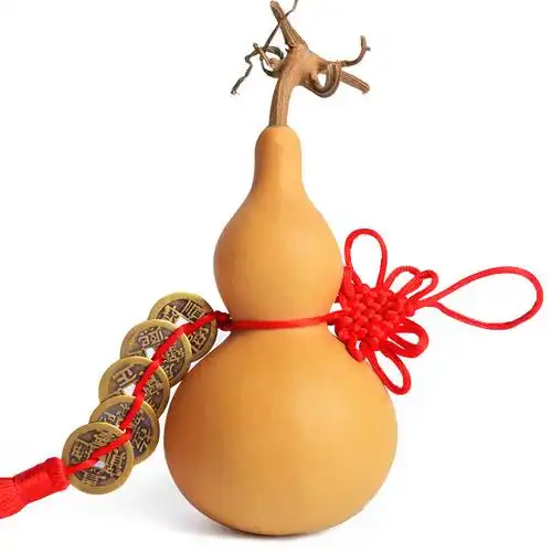 天然葫芦五帝钱挂风水家用葫芦装饰品挂件摆件转运镇宅车挂件