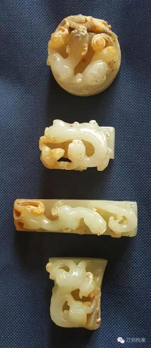 早期贵族配饰剑图:台北博物馆西汉玉具汉剑1对中国古代冷兵器(如唐刀