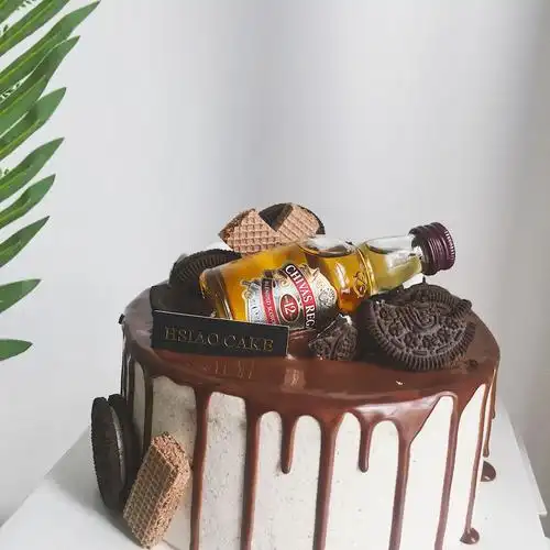 hsiaocake网红生日蛋糕利奥洋酒款送男生新鲜蛋糕