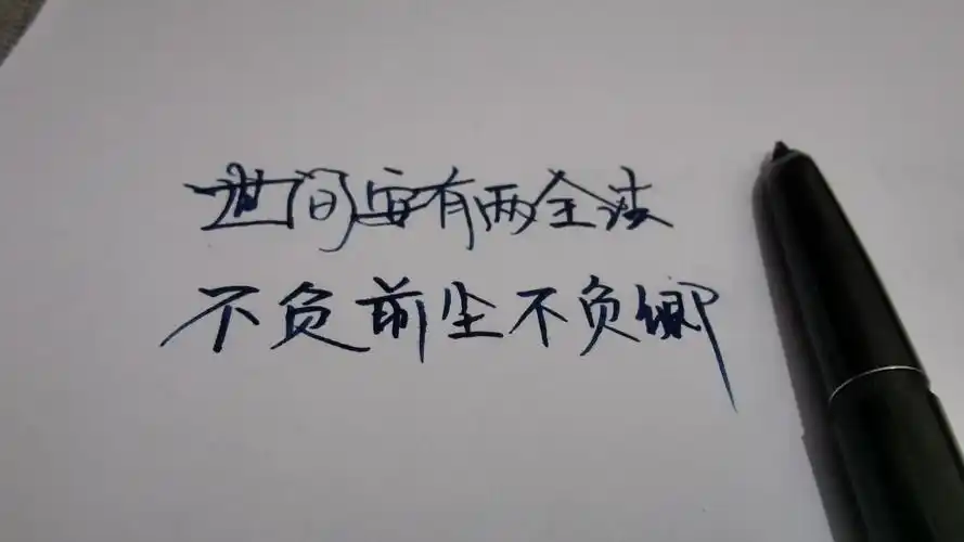有时候文字也是一种情绪 太多的话语不若简短的文字 情感句子 手写