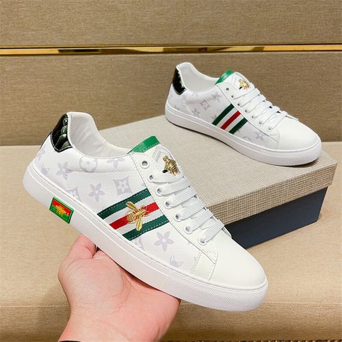 njtd蜜蜂白鞋秋男板鞋休闲鞋男鞋子 白色图案 38