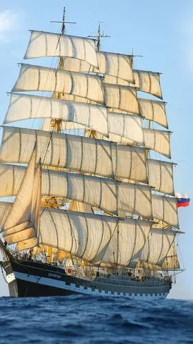 帆船,大海,蓝天 iphone 壁纸