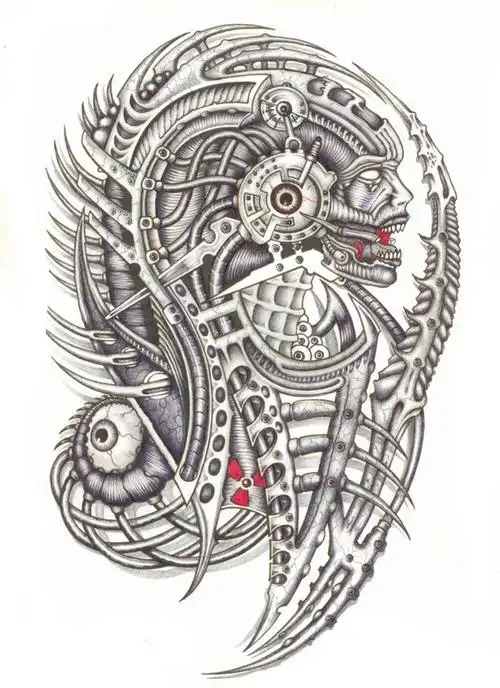 机械臂|纹身手稿-郑州天龙纹身工作室