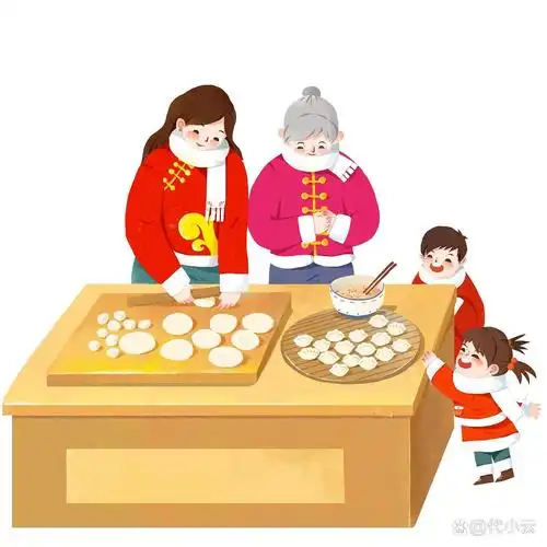 厨房油饼才煎罢, 笼上馒头又点红. 莜麦久煮出锅晾, 祖母放麯掂温凉