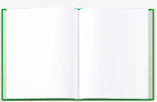 翻开的书本空白