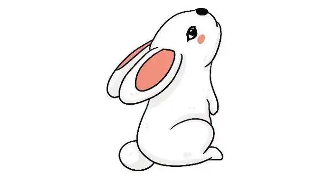 动物简笔画怎么画兔子又简单又好看多妈简笔画动物一只正在趴着小兔子