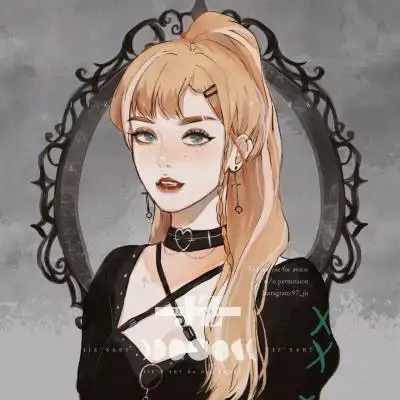 b站up主 之子jiz 画的庞克风格迪士尼公主☆顺便安利一下她翻唱过show