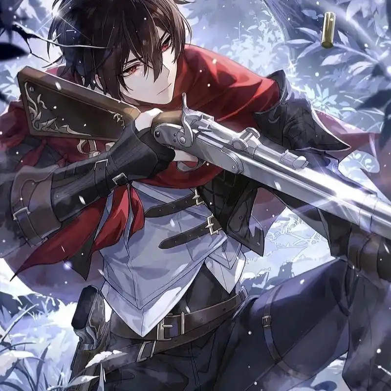 场景化男生头像 都是红眼黑发晚安各位!礼貌拿图要图自截~7978