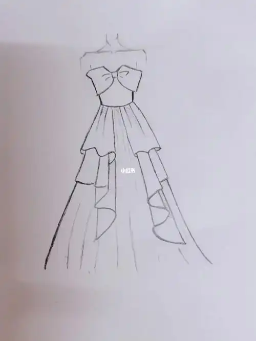 100/13#笔记灵感  #简笔画教程  #手残党画画  #每个女孩的婚纱梦