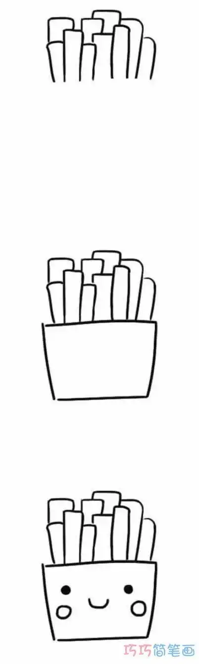 麦当劳 汉堡 可乐 薯条 食物汉堡薯条可乐简笔画-汉堡薯条美食