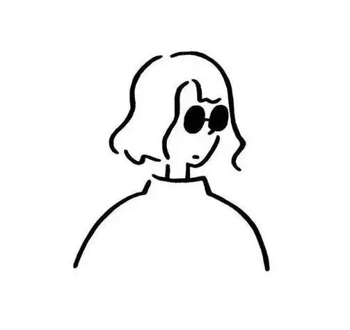 微信头像卡通手绘动漫极简黑白 卡通头像图片大全 -【爱个性】