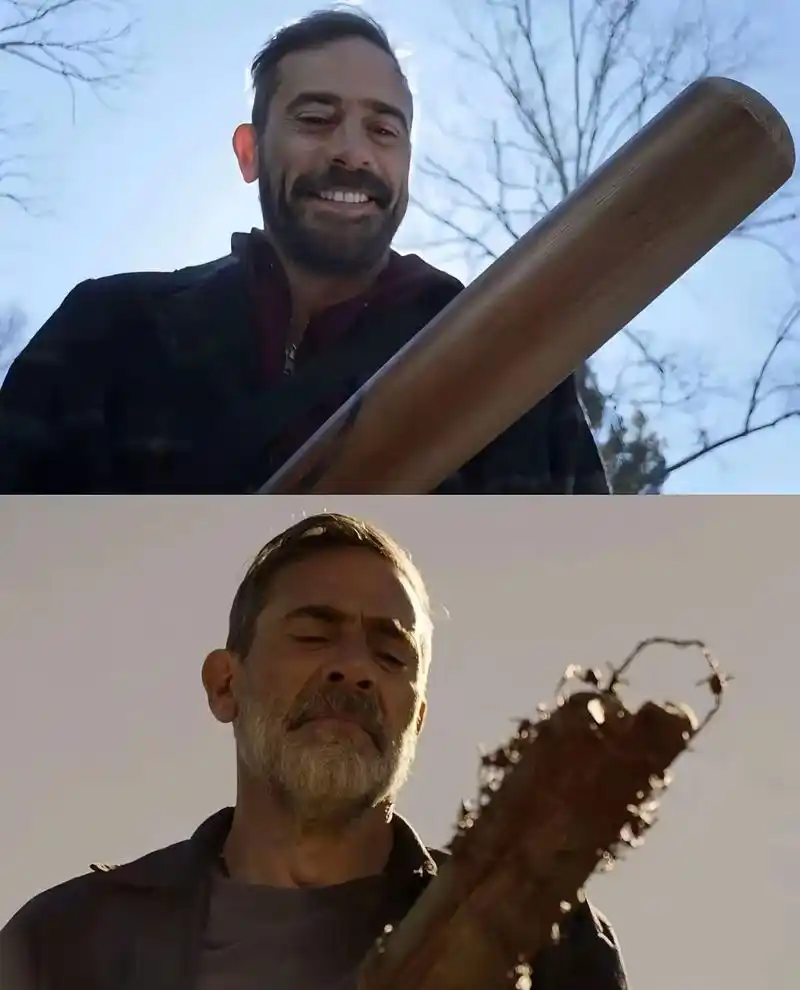 "我很抱歉给一根破棒球棒取了你的名字"#行尸走肉 #尼根 #