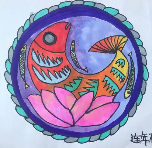 六(4)班 《吉祥图案》作品欣赏