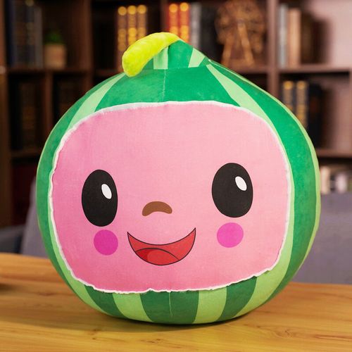 仿真西瓜抱枕靠垫水果系列搞怪毛绒玩具可爱布娃娃创意礼物女生 张嘴