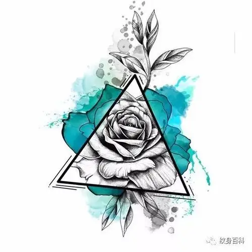 手稿:三角形与玫瑰结合