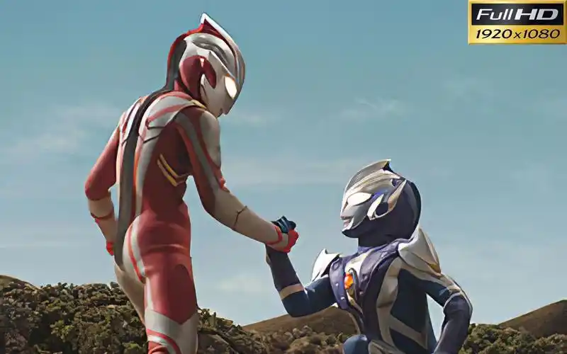 1080p修复梦比优斯奥特曼誓言的阵型梦比优斯希卡利vs再生怪兽莎尔曼