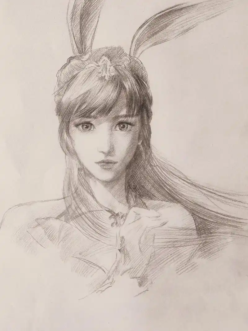 铅笔画小舞 | 斗罗大陆动画 手绘素描 在学生的强烈要求下画的一张～