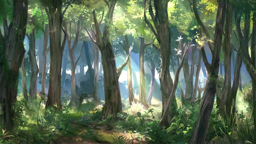 水晶森林动漫 壁纸