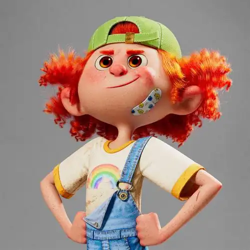 petersandeman可爱3d动漫角色插画