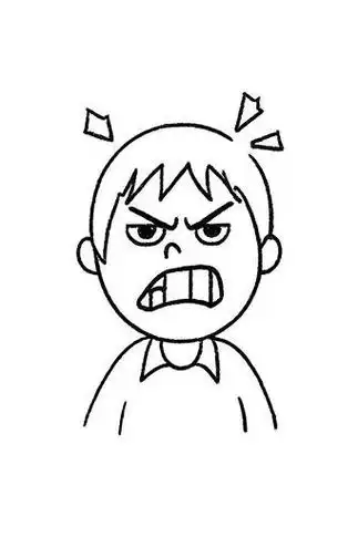 在画这个主题的时候,大家可以想象一下生气时的人物表情和动作,润后