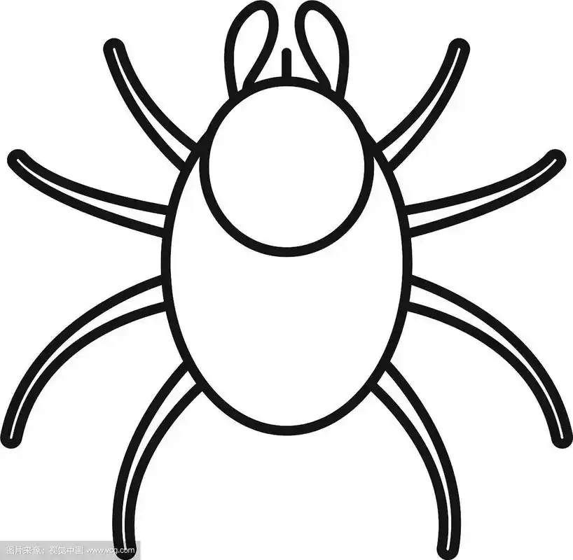 狗螨图标轮廓风格