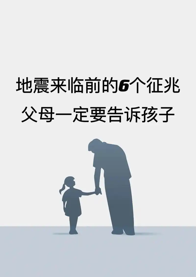 地震来临前的6个征兆父母一定要告诉孩子.#图文伙伴计划 #地 - 抖音
