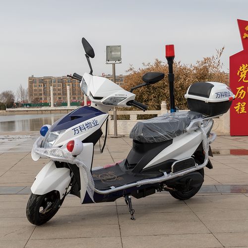 电动两轮巡逻车物业保安治安电瓶巡逻车2轮电动摩托车执勤巡护车