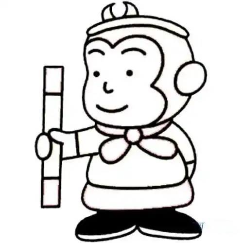 唐僧师徒五人q版简笔画 西游记唐僧师徒简笔画