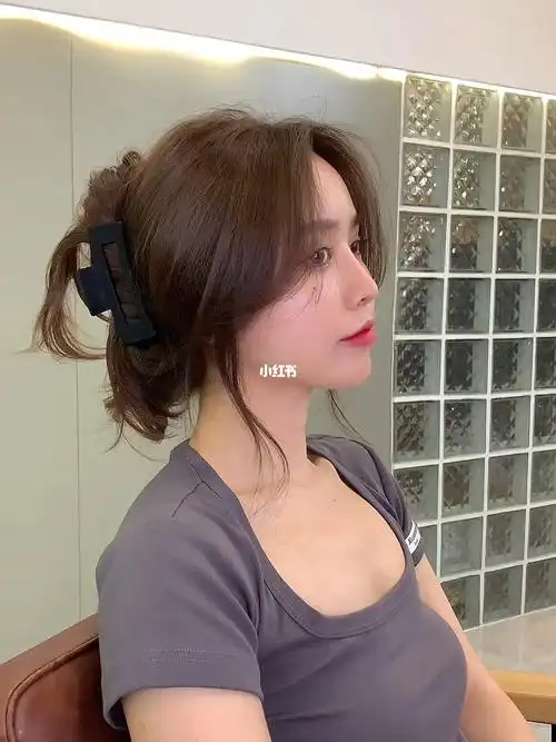 扎起来超好看的刘海儿