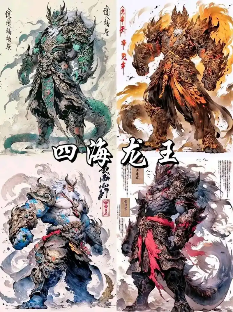 南海:东海,位于中国东方,是南海龙王,管理海洋中的生灵,司风管雨