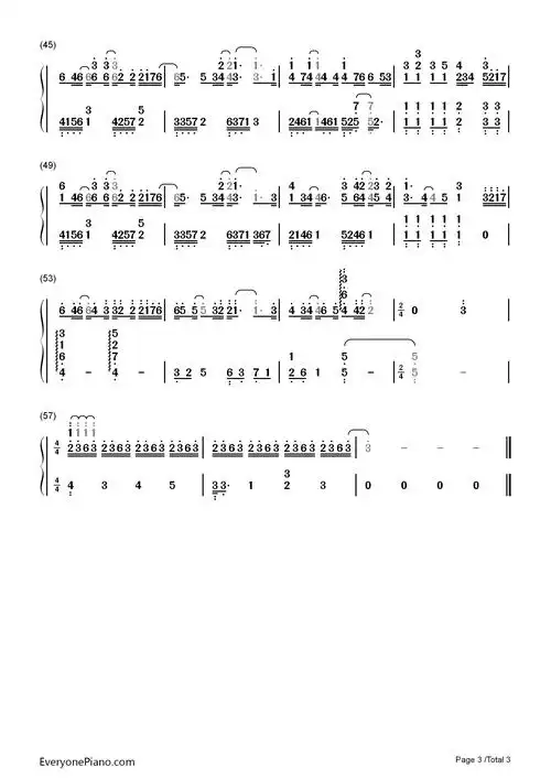 刚刚好-薛之谦双手简谱预览3