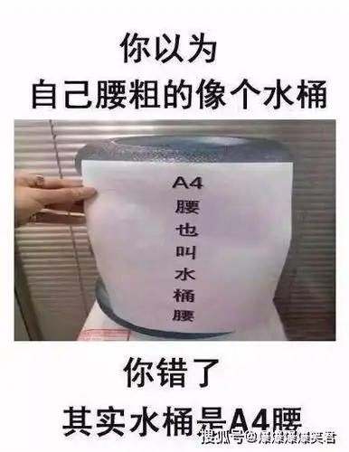 搞笑:你以为你腰粗得像个水桶?你错了!